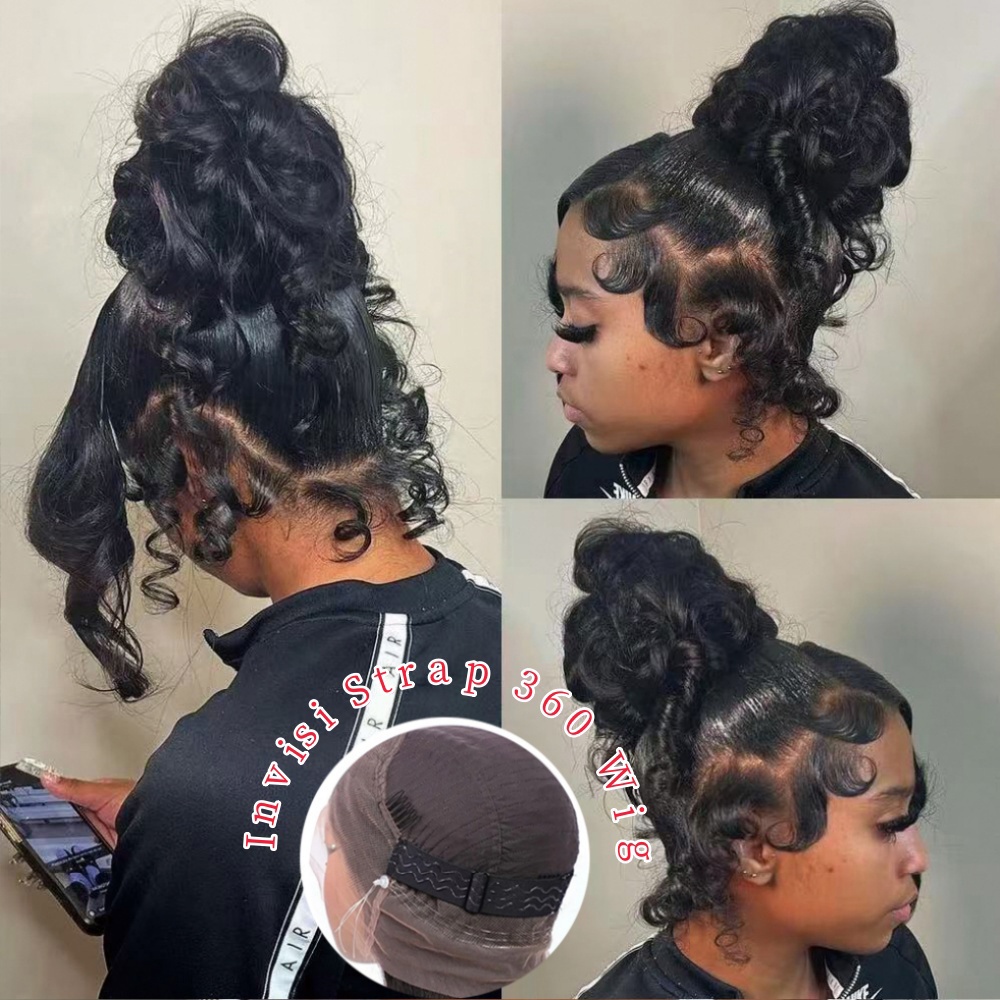Human Hair Wigs - HD 360 Volledige Kanten Pruik met