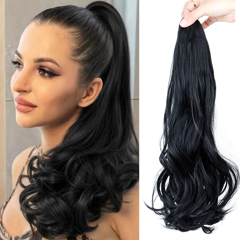 Synthetic Braided Wigs For Black Women - Synthetische lange krullende paardenstaart haarverlenging accessoires