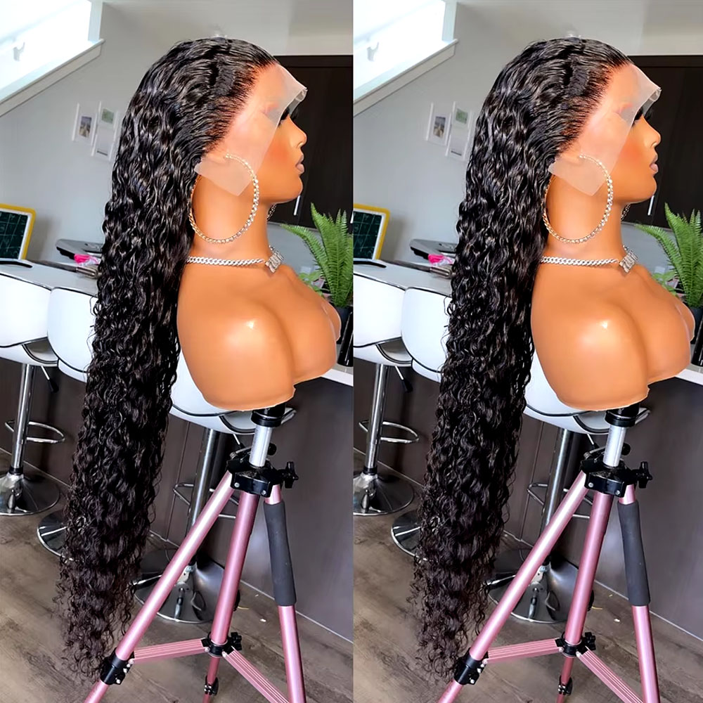 Lace Front Wigs - 42 inch Braziliaans maagdelijk mensenhaar Jerry
