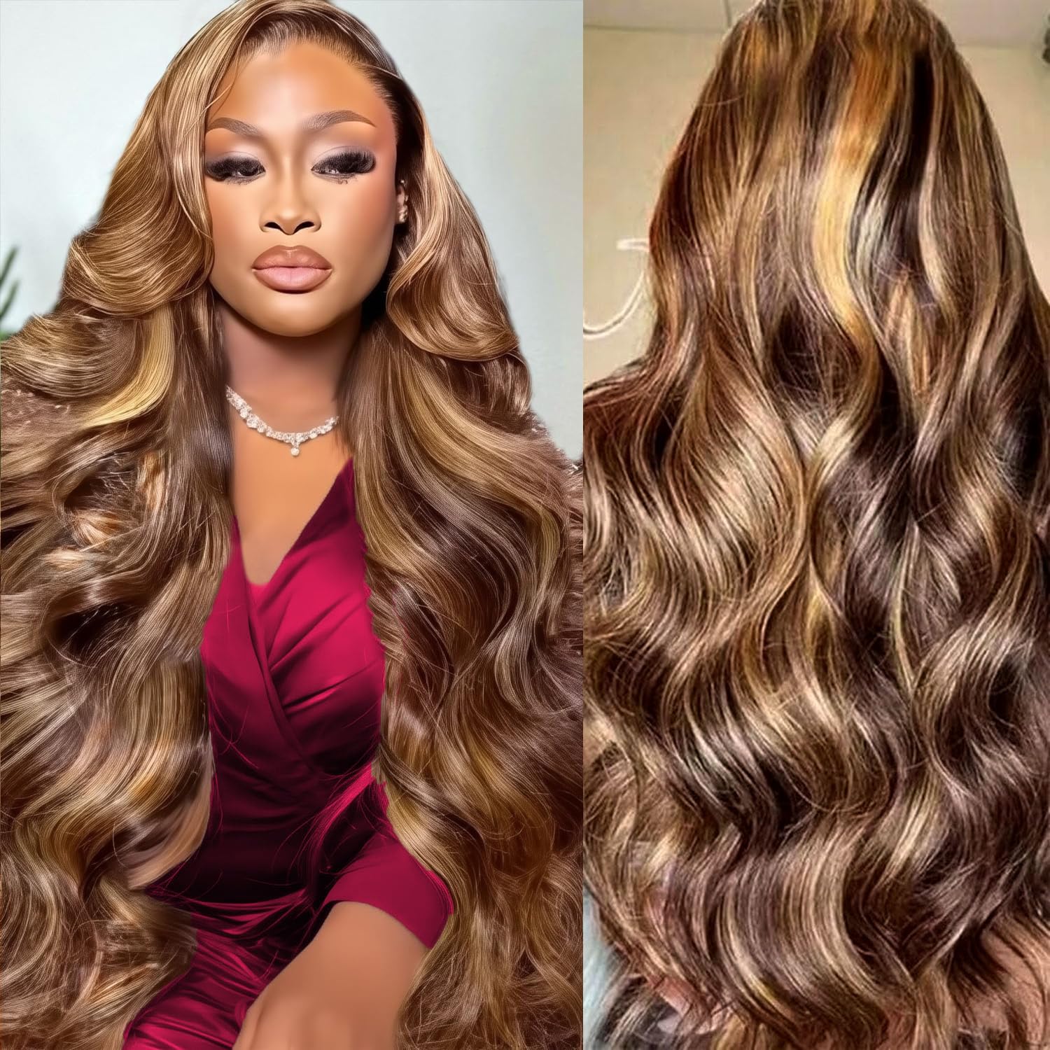 HD Highlight 46 Inch 13x4 Body - Lace Front Wigs recensie en prijs