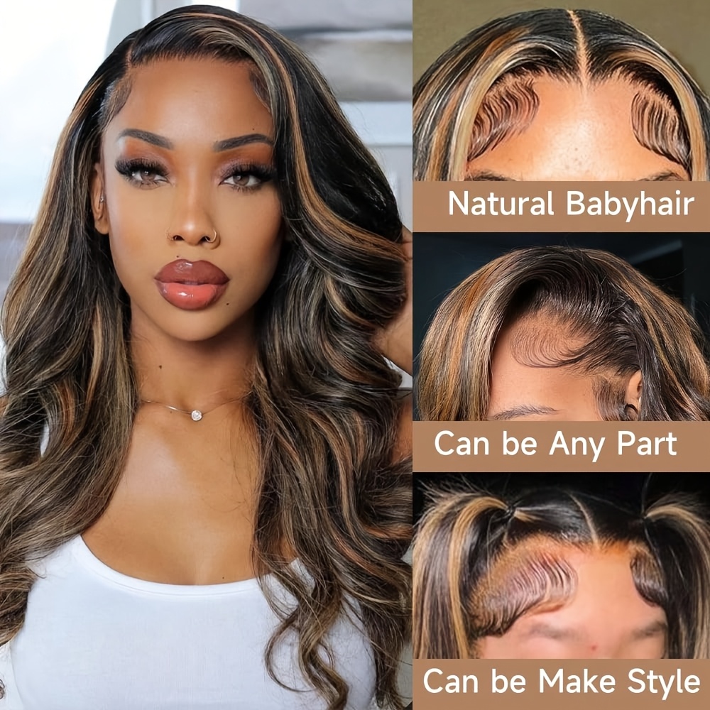 P1B30 Body Wave Highlight Ombr - Hd Lace Frontal Wig Human Hair Pre Plucked recensie en prijs