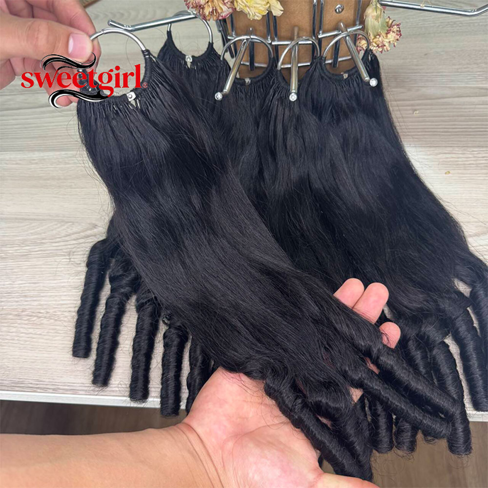 12A Yaki Feather Burmese Krull - Water Wave Bulk Human Hair For Braiding recensie en prijs