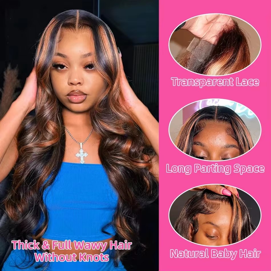 Highlights Ombre 13x4 Lace Fro - Lace Front Wigs recensie en prijs