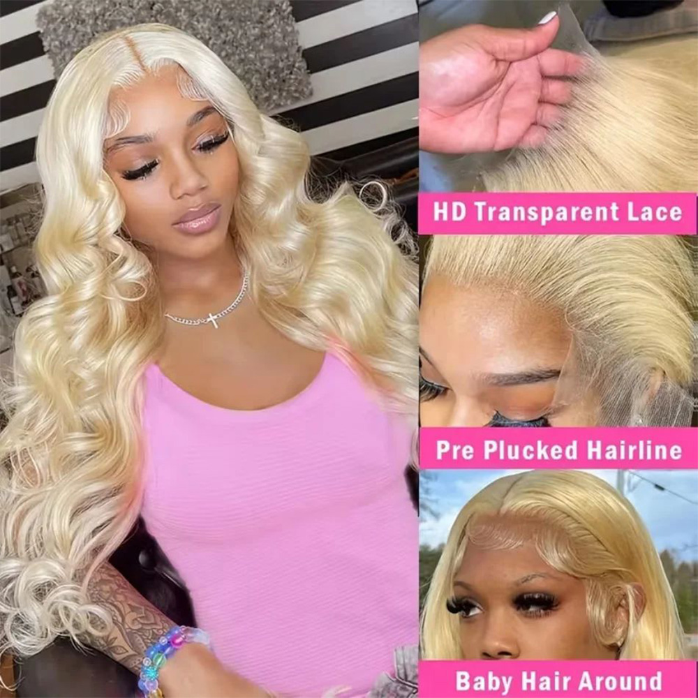 613 13x6 HD Transparante Lace  - 613 Blonde Body Wave Lace Front Wig recensie en prijs