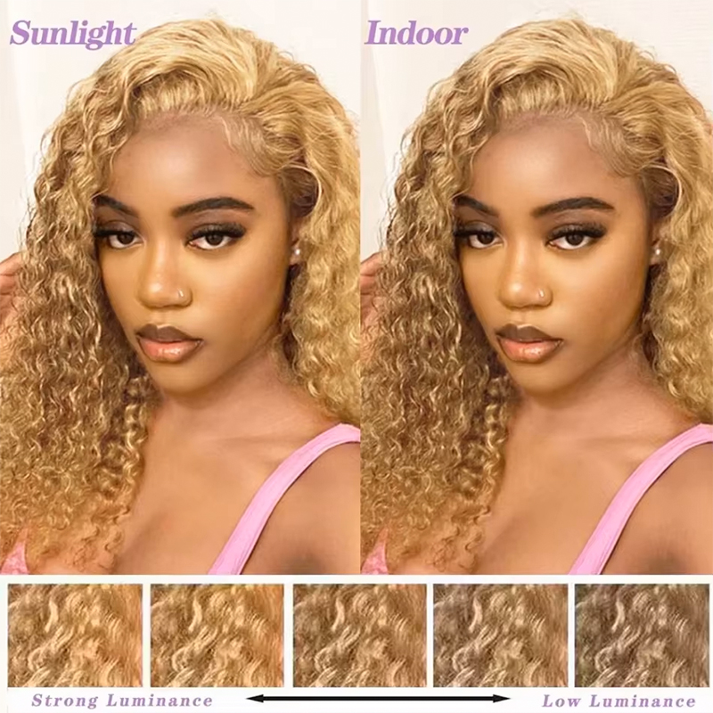 Honingblonde Deep Wave pruiken - Human Hair Wigs recensie en prijs