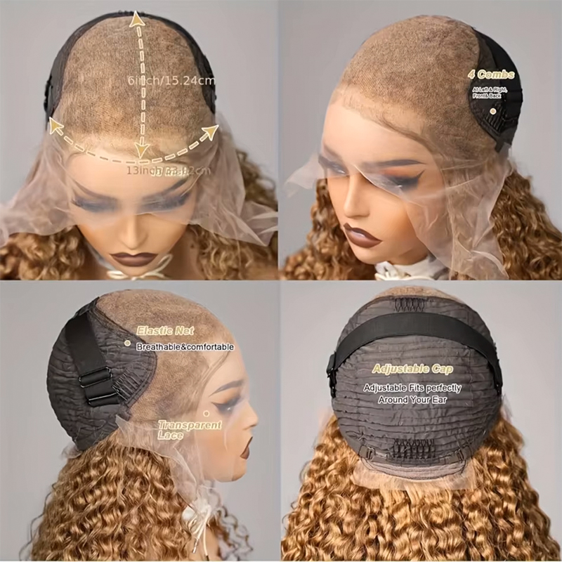 Honingblonde Deep Wave pruiken - Human Hair Wigs recensie en prijs